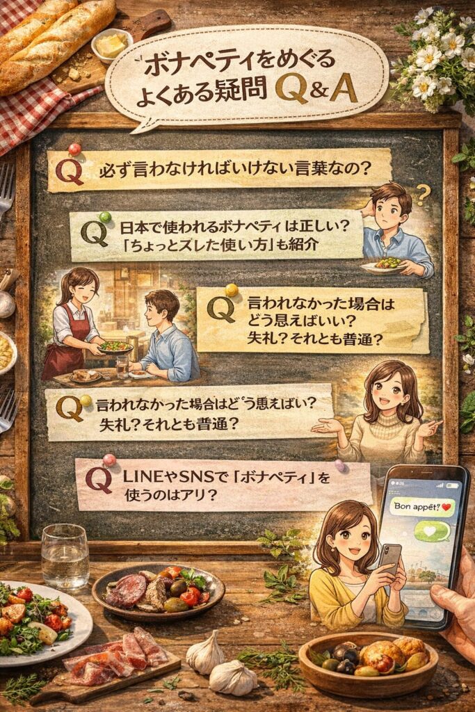 ボナペティをめぐるよくある疑問Q&A