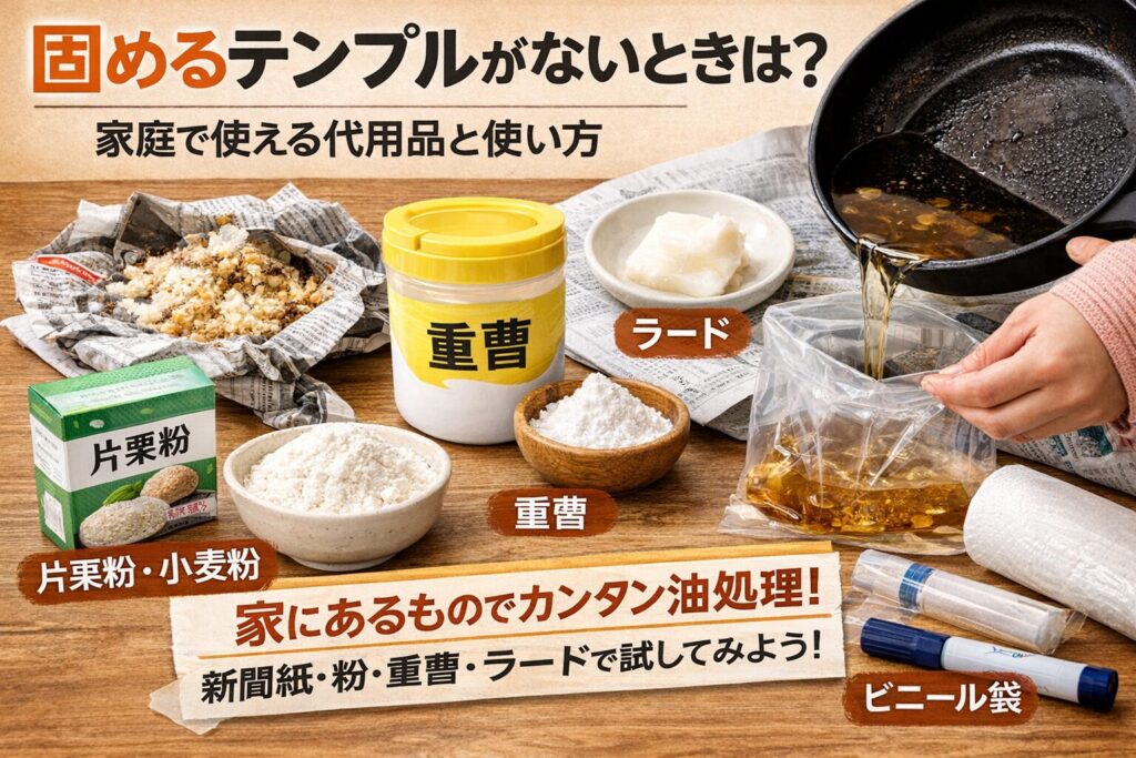 固めるテンプルがないときは？家庭で使える代用品と使い方