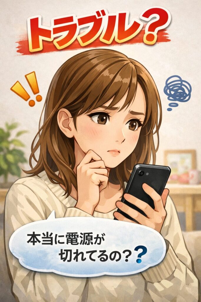 トラブル？本当に電源が切れてるの？