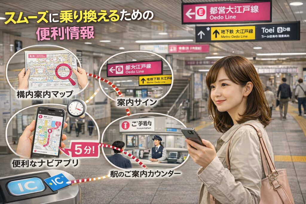 スムーズに乗り換えるための便利情報