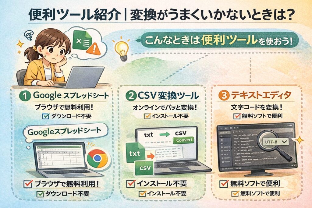 便利ツール紹介｜変換がうまくいかないときは？