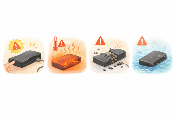 異常があるときの考え方｜膨張・発熱・破損・水ぬれ