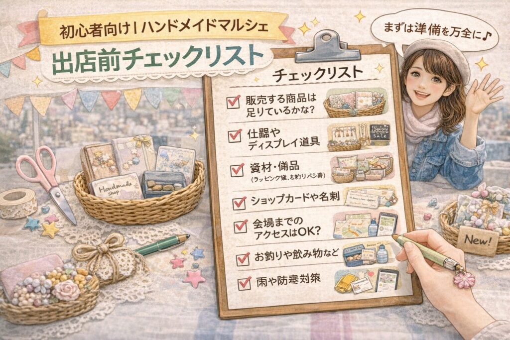 初心者向け|ハンドメイドマルシェ出店前チェックリスト