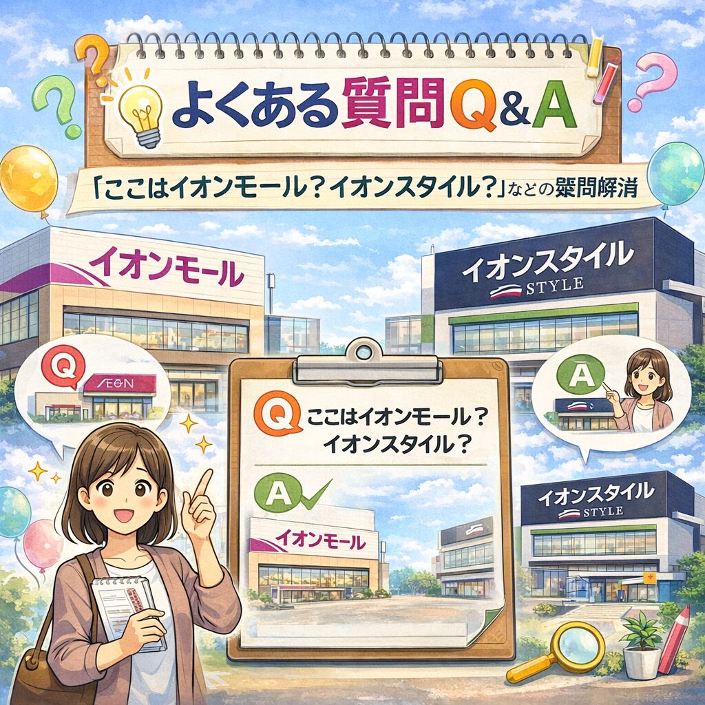 よくある質問Q&A｜「ここはイオンモール？イオンスタイル？」などの疑問解消