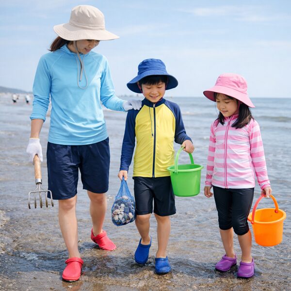 子連れ潮干狩りにおすすめの服装