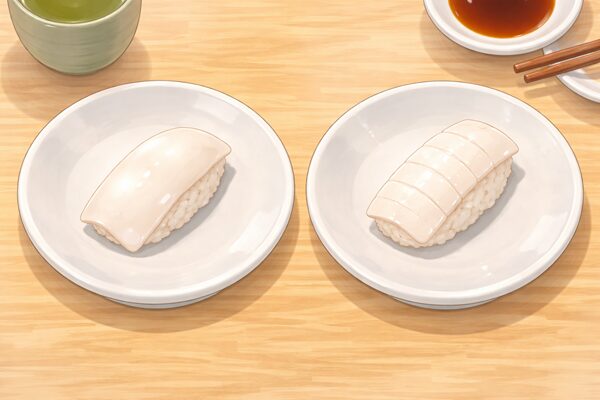 はま寿司の「アカイカ」と「真いか」を実際に食べて比べてみた