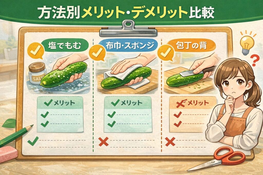 方法別メリット・デメリット比較