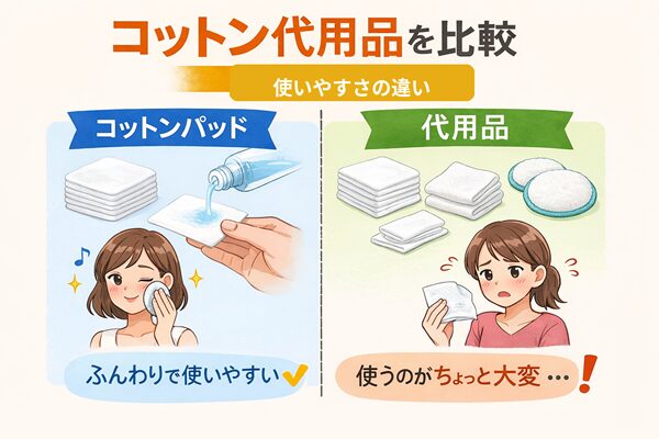 コットン代用品を比較|使いやすさの違い