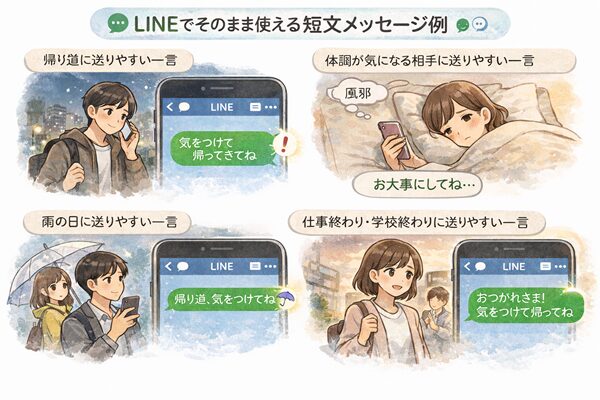 LINEでそのまま使える短文メッセージ例