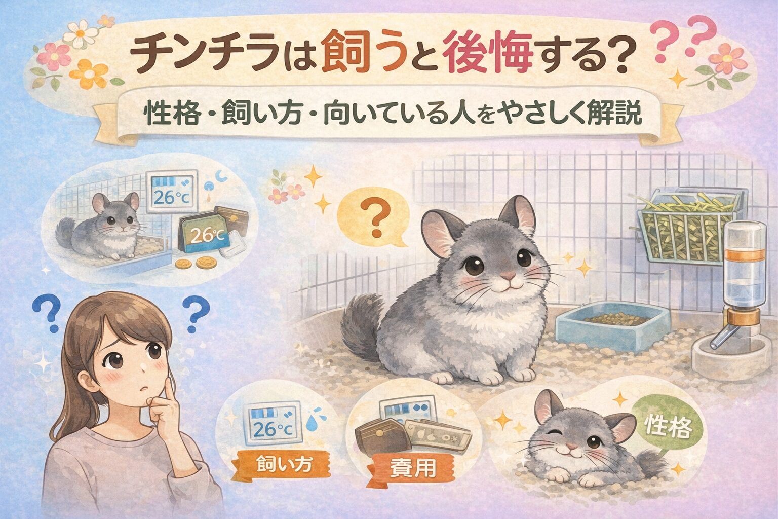 チンチラは飼うと後悔する？性格・飼い方・向いている人をやさしく解説