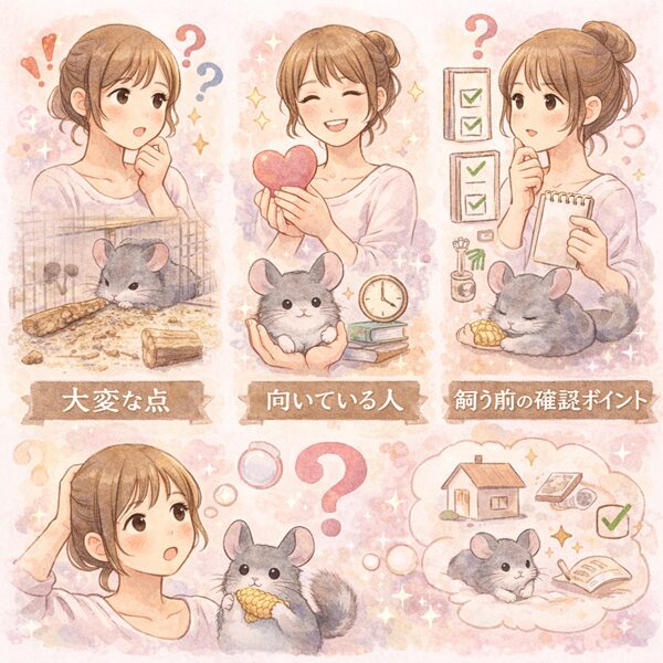 チンチラは飼って後悔する？大変な点・向いている人・飼う前の確認ポイントを解説