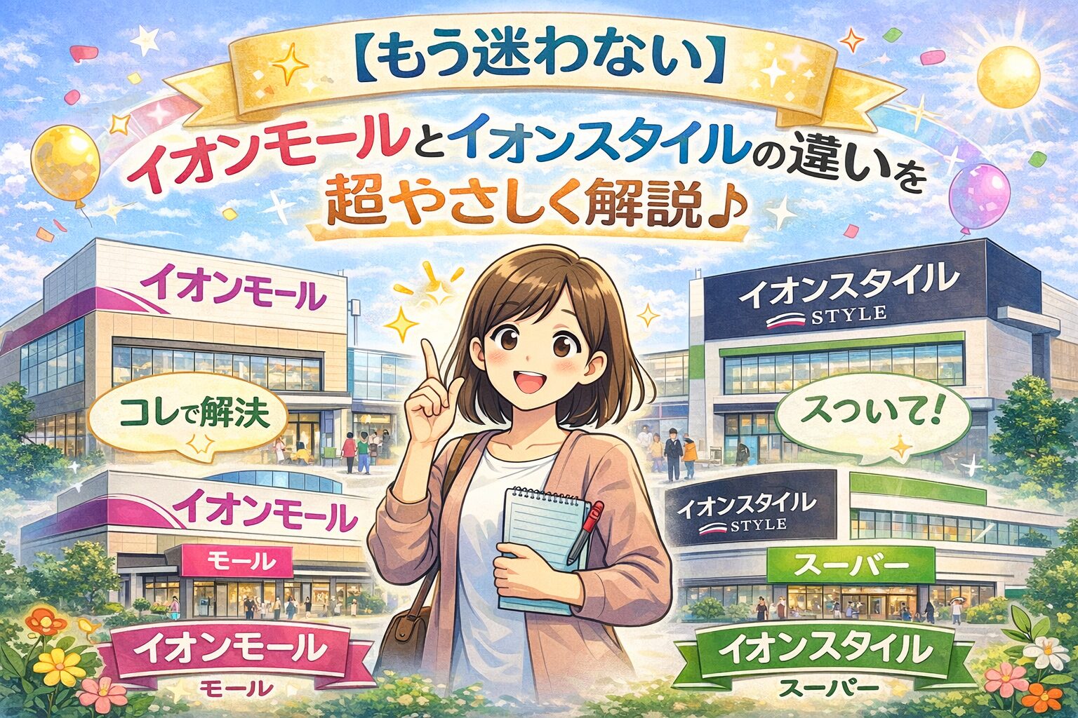 【もう迷わない】イオンモールとイオンスタイルの違いを超やさしく解説♪