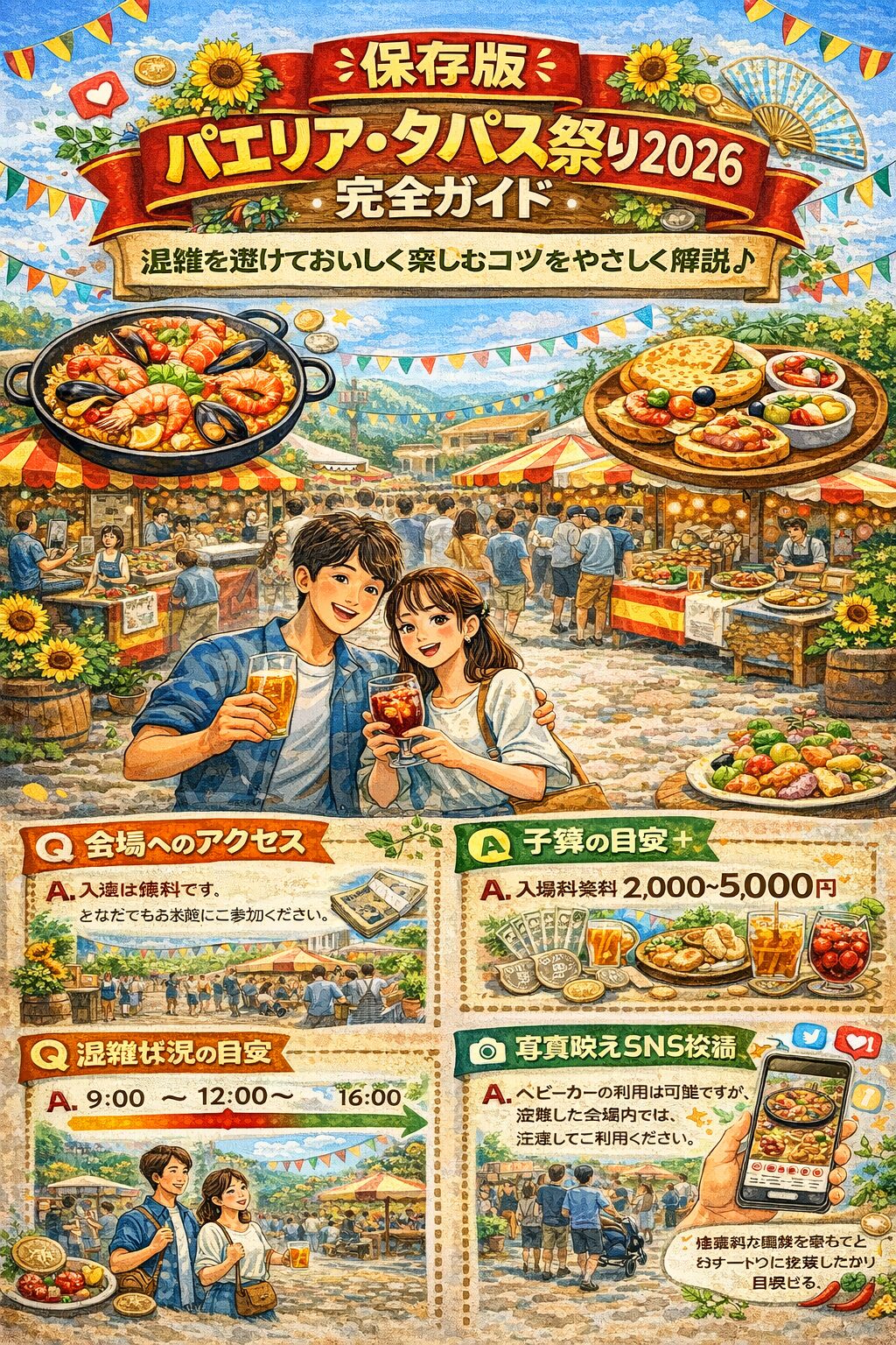【保存版】パエリア・タパス祭り2026完全ガイド｜混雑を避けておいしく楽しむコツをやさしく解説♪
