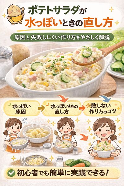 ポテトサラダが水っぽいときの直し方｜原因と失敗しにくい作り方をやさしく解説