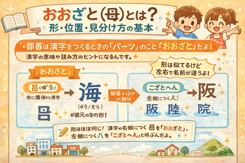 「おおざと（邑）」とは？形・位置・見分け方の基本