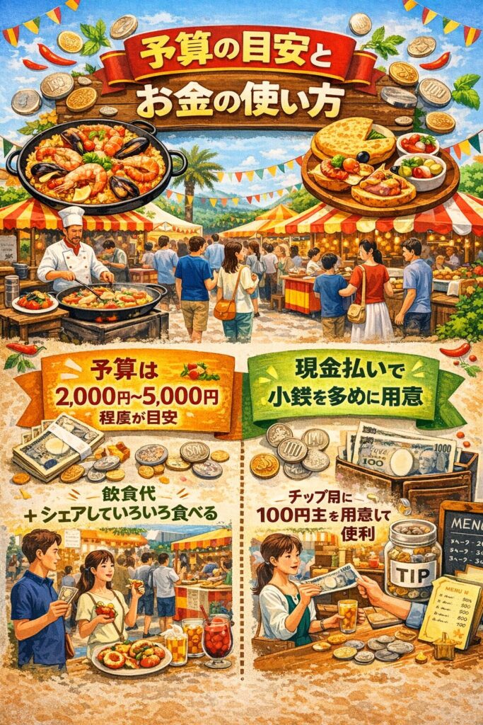 予算の目安とお金の使い方