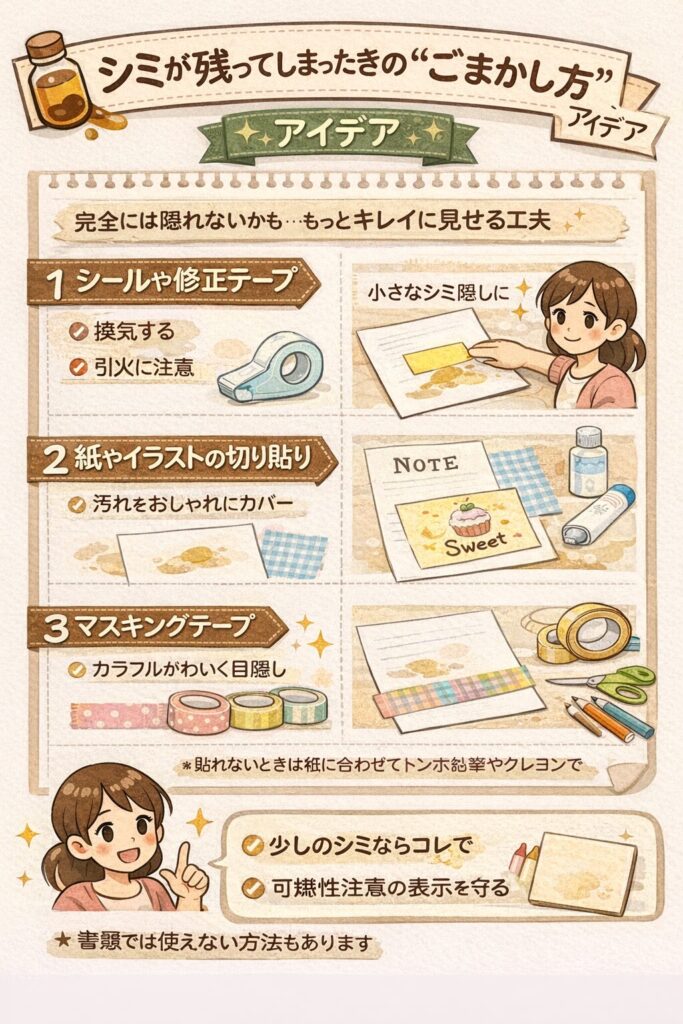 シミが残ってしまったときの「ごまかし方」アイデア