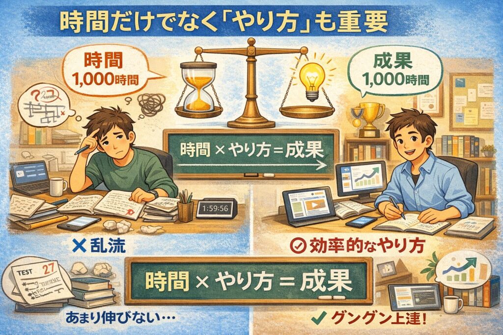 時間だけでなく「やり方」も重要