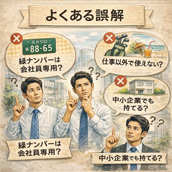 よくある誤解|緑ナンバーに関する勘違い