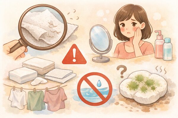 コットンの代わりにするときの注意点