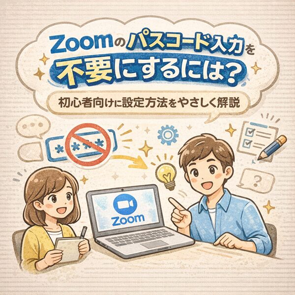 Zoomのパスコード入力を不要にするには？初心者向けに設定方法をやさしく解説