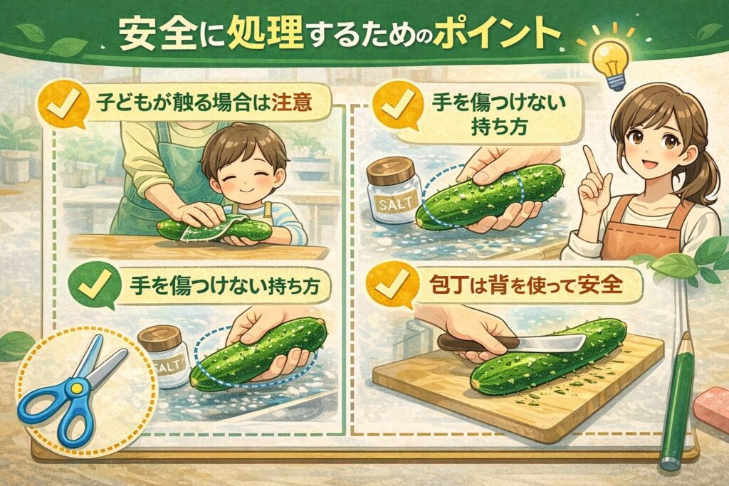 安全に処理するためのポイント