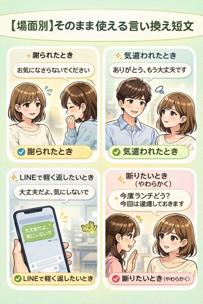 【場面別】そのまま使える言い換え短文