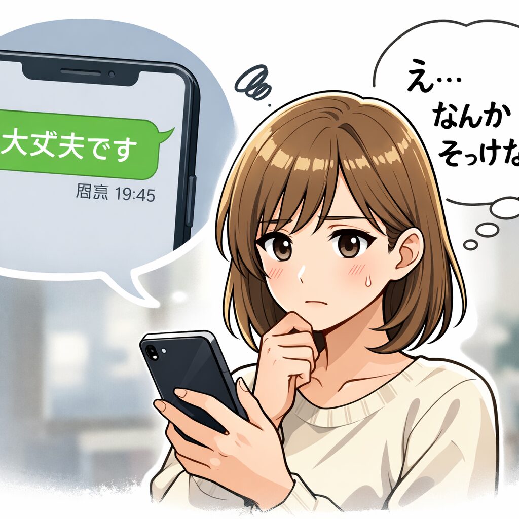 なぜ「大丈夫です」だけだと冷たく聞こえる？