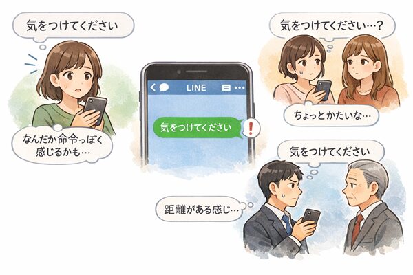 なぜ「気をつけてください」は重く聞こえることがあるの？