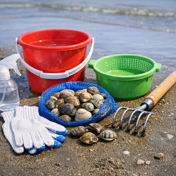 潮干狩り時の道具