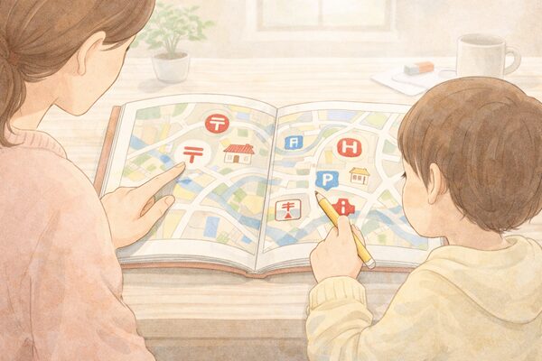 子どもにも覚えやすい地図記号の見方