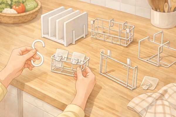 キッチンの収納アイテムの検討