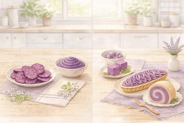 紫芋と紅芋の違いを見た目・味・使い方で比較