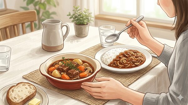 ビーフシチューとハヤシライスの違いは？カレーとの違い・リメイク・ルーを混ぜる方法もやさしく解説