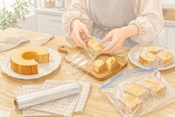 バームクーヘンの冷凍保存方法