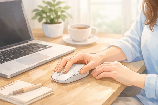 優雅なデスクの瞬間