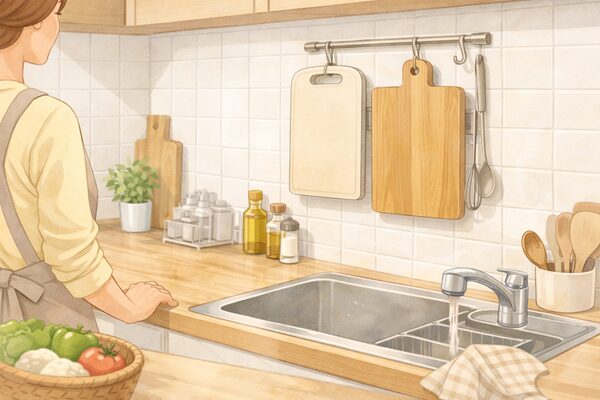 きれいなキッチンと調理器具