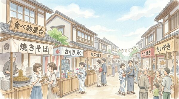 山あげ祭に屋台はある？食べ物は楽しめる？
