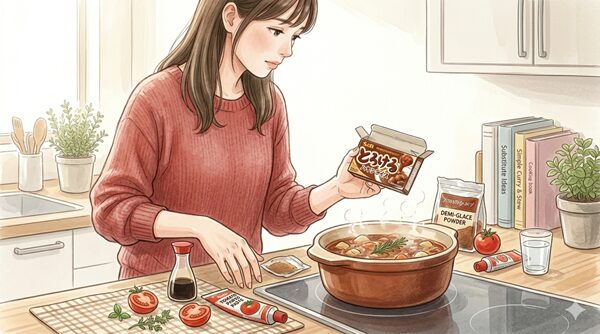 ハヤシライスのルーが足りない時はビーフシチューのルーで代用できる？