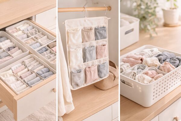 靴下収納方法の比較