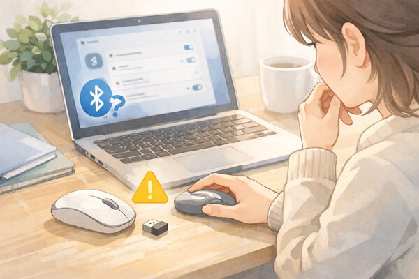 ワイヤレスマウスの接続トラブルシュート
