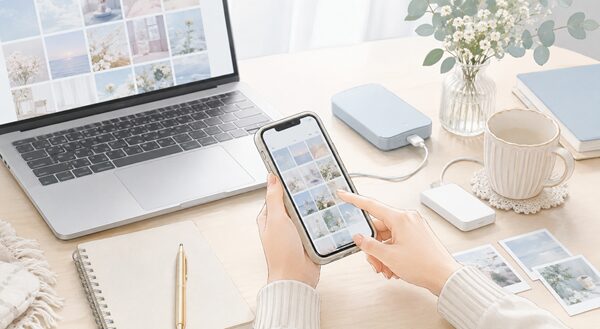 スマホ写真を消す前に保存先を確認するイメージ