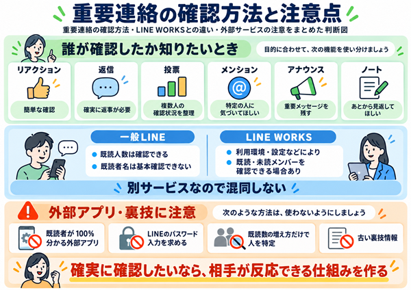 既読者を確認したいときの現実的な方法と注意点