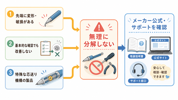 自力対応をやめるタイミングを示す判断図