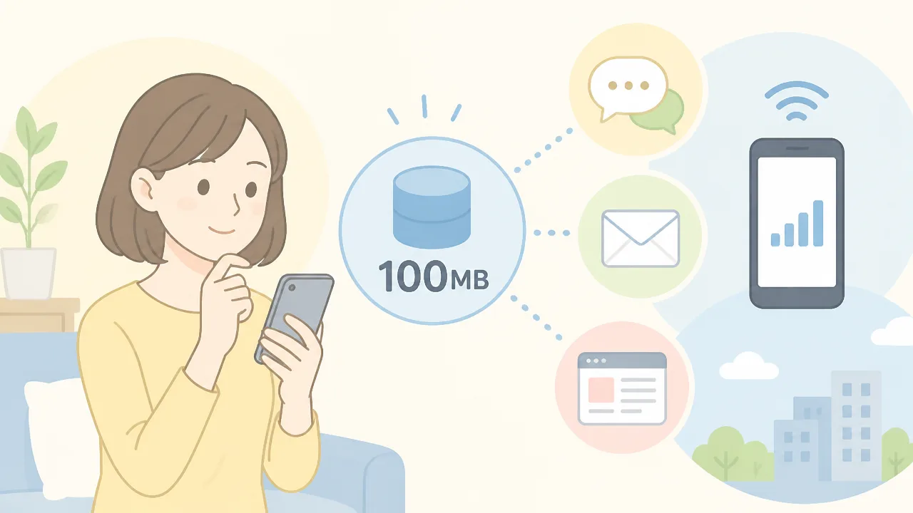 100MBは何ギガ？換算方法と通信量の目安を解説