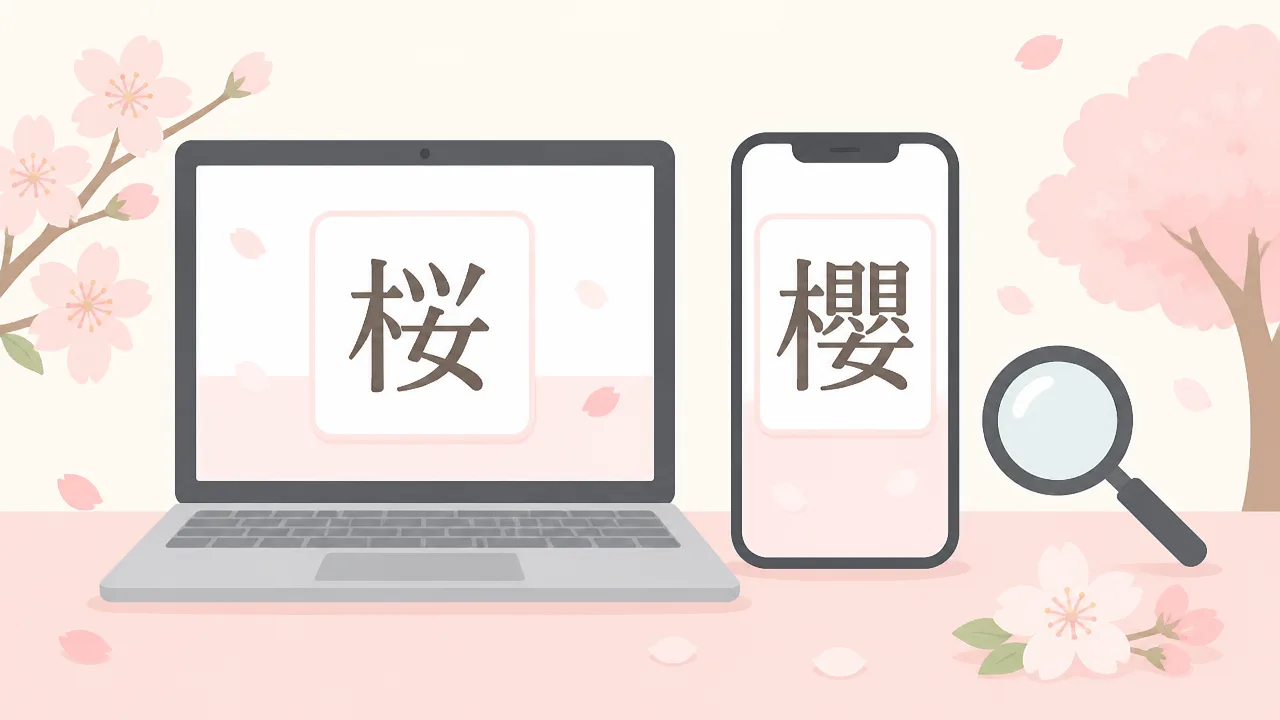 桜と櫻の違いとは？意味や使い分けをわかりやすく解説